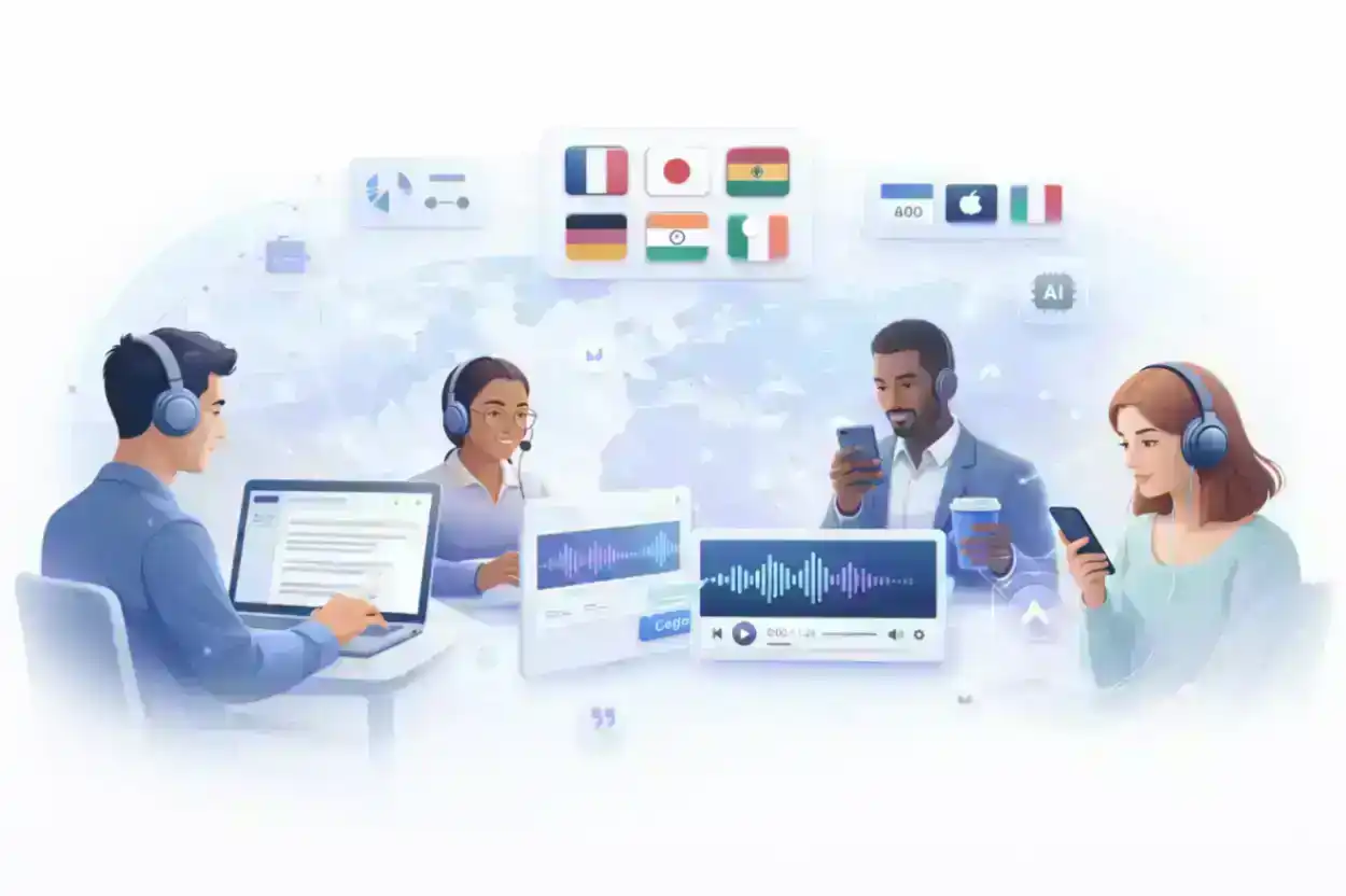 حالات استخدام تحويل النص إلى صوت عبر إنشاء المحتوى والتعليم والتسويق — مع دعم متعدد اللغات بأكثر من 100 لغة
