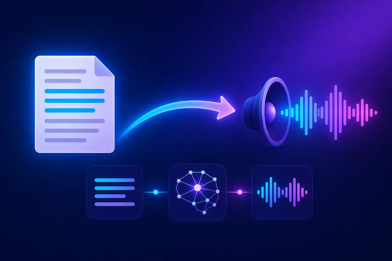 Synthèse vocale IA sur Mac — conversion de texte écrit en audio vocal naturel avec un générateur de voix IA